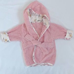 Baby robe, 3-9 month, terry cloth cotton